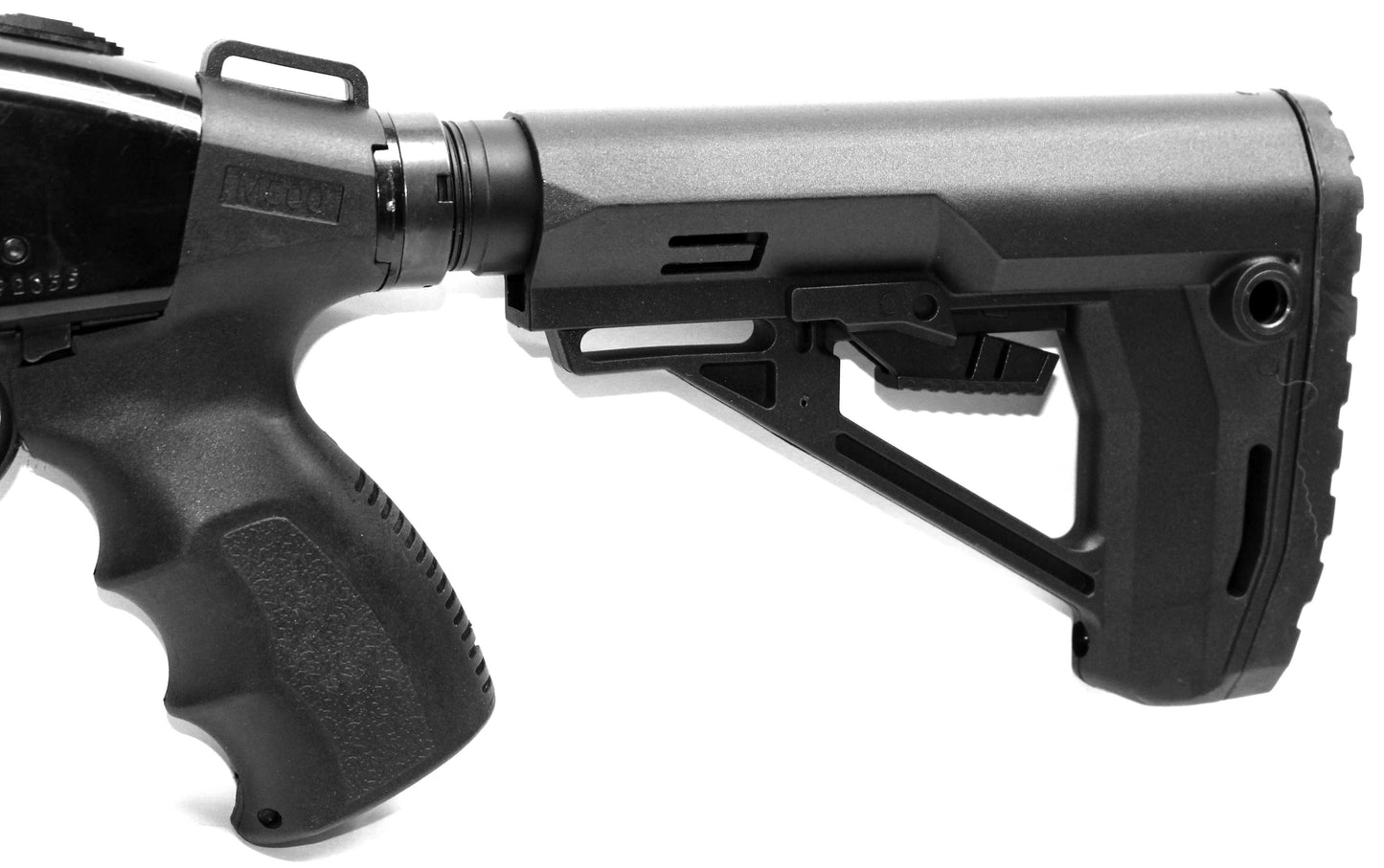 Mossberg 535 12 gauge collapsible stock Storm style black.