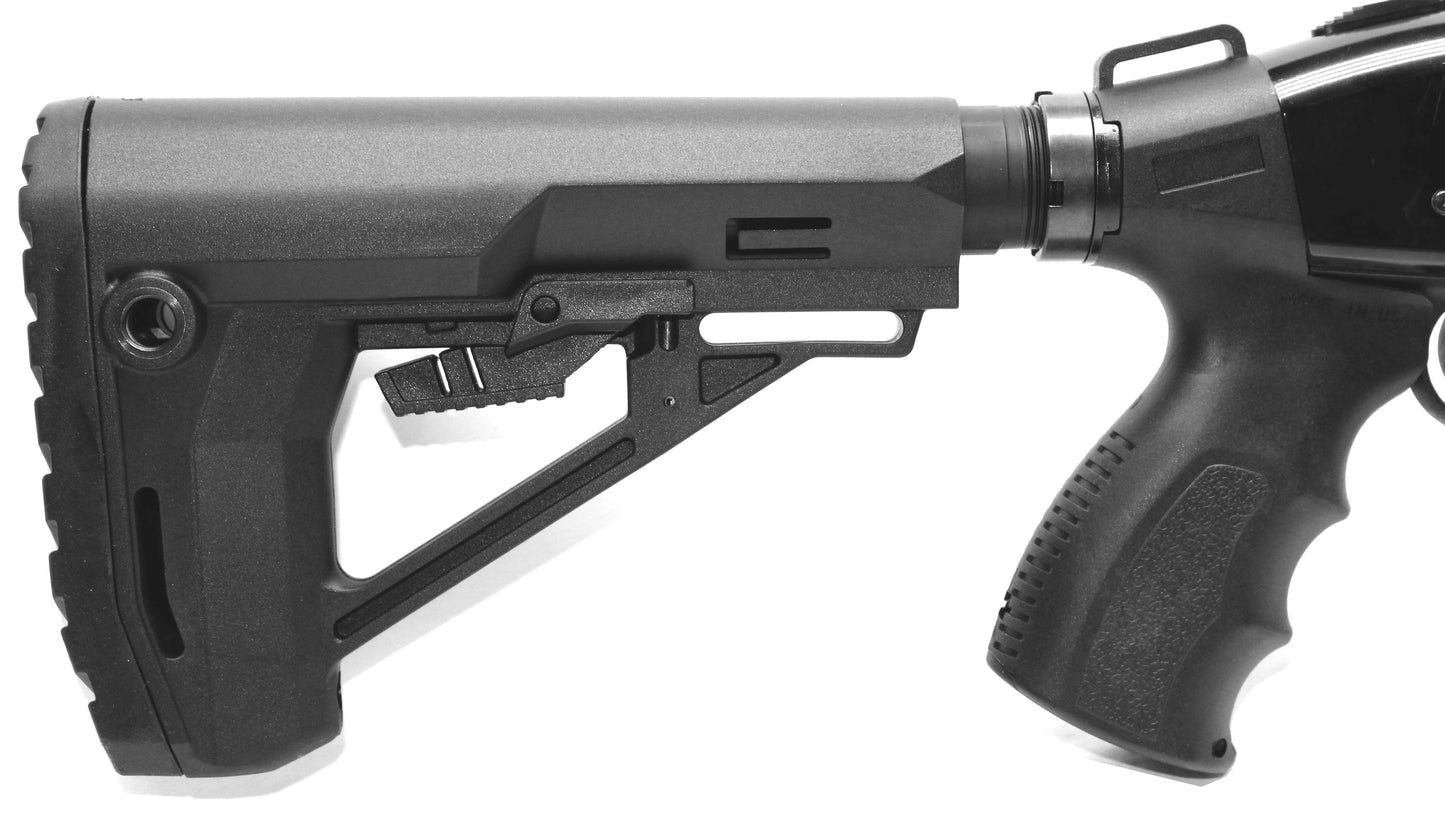 Mossberg 535 12 gauge collapsible stock Storm style black.