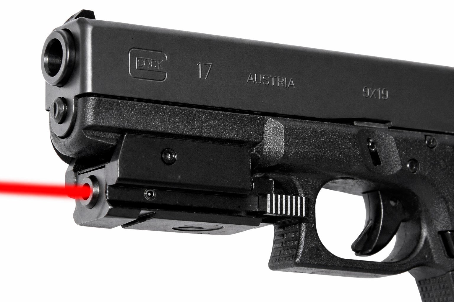Glock 17 エアガン レッドドットサイト付き TRINITY Red Laser Sight for Glock 17 Gen 3 Gen 4 Picatinny Rail