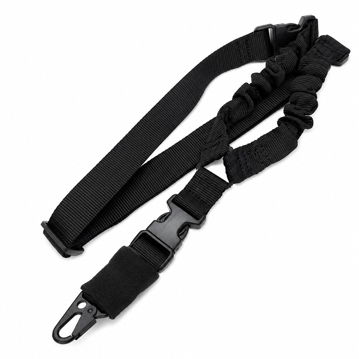TRINITY One Point Bungee Sling with Quick Detach Hook Tactical Black Sling