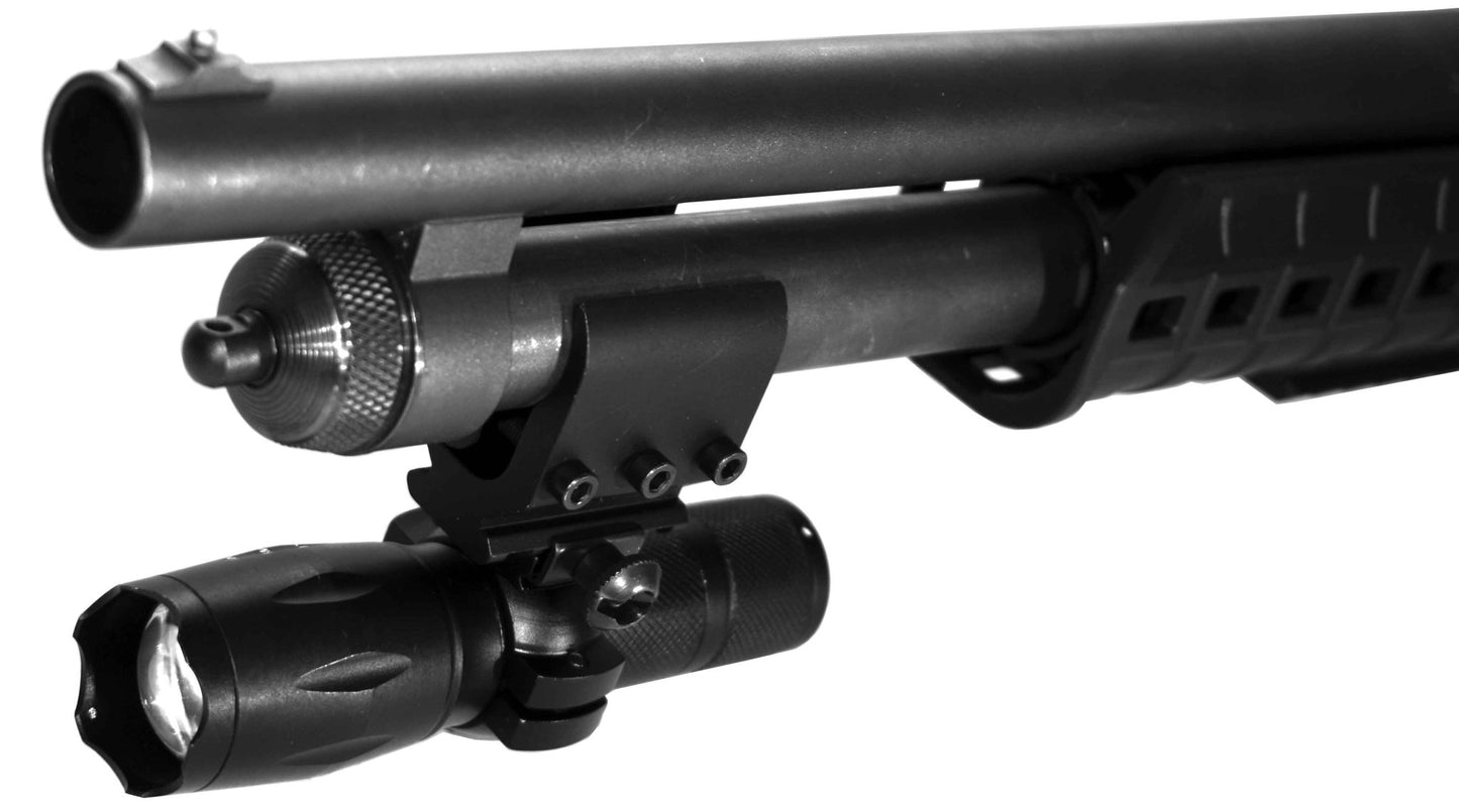 Mossberg 590 20 Gauge Tactical Flashlight with Magazine Tube Mount – 1000 Lumen Aluminum Weapon Light