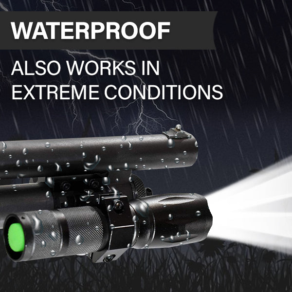 1000 Lumen Tactical Flashlight Compatible with Charles Daly 301 – Picatinny Rail Mounted LED Shotgun Light