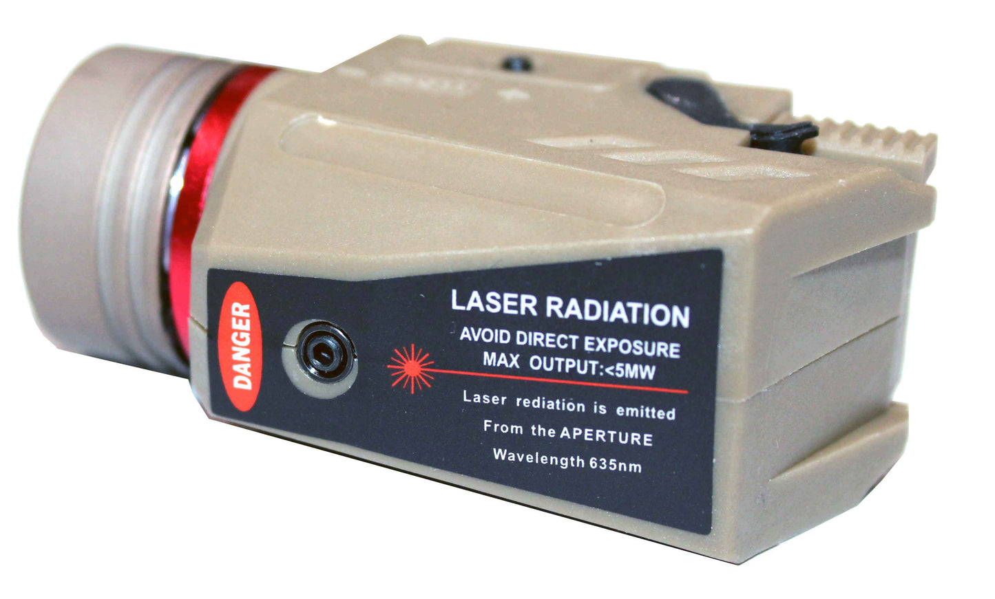 Trinity flashlight 300 lumen with red laser combo polymer body tan compatible with Wilson Combat WCP320 model.