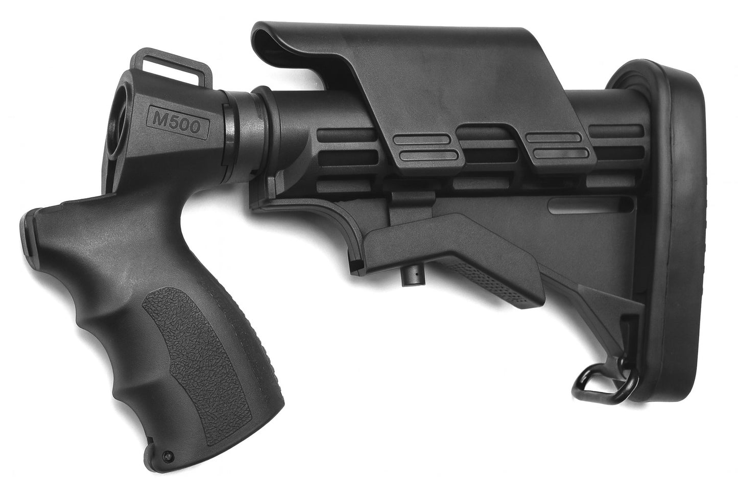 Adjustable Tactical Stock & Rear Grip Combo for Mossberg 590 12-Gauge.
