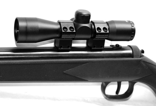 TRINITY 4x32 Hunting Rifle Scope for Ruger Blackhawk – Mil-Dot Optic w/ Dovetail Rings Matte Black