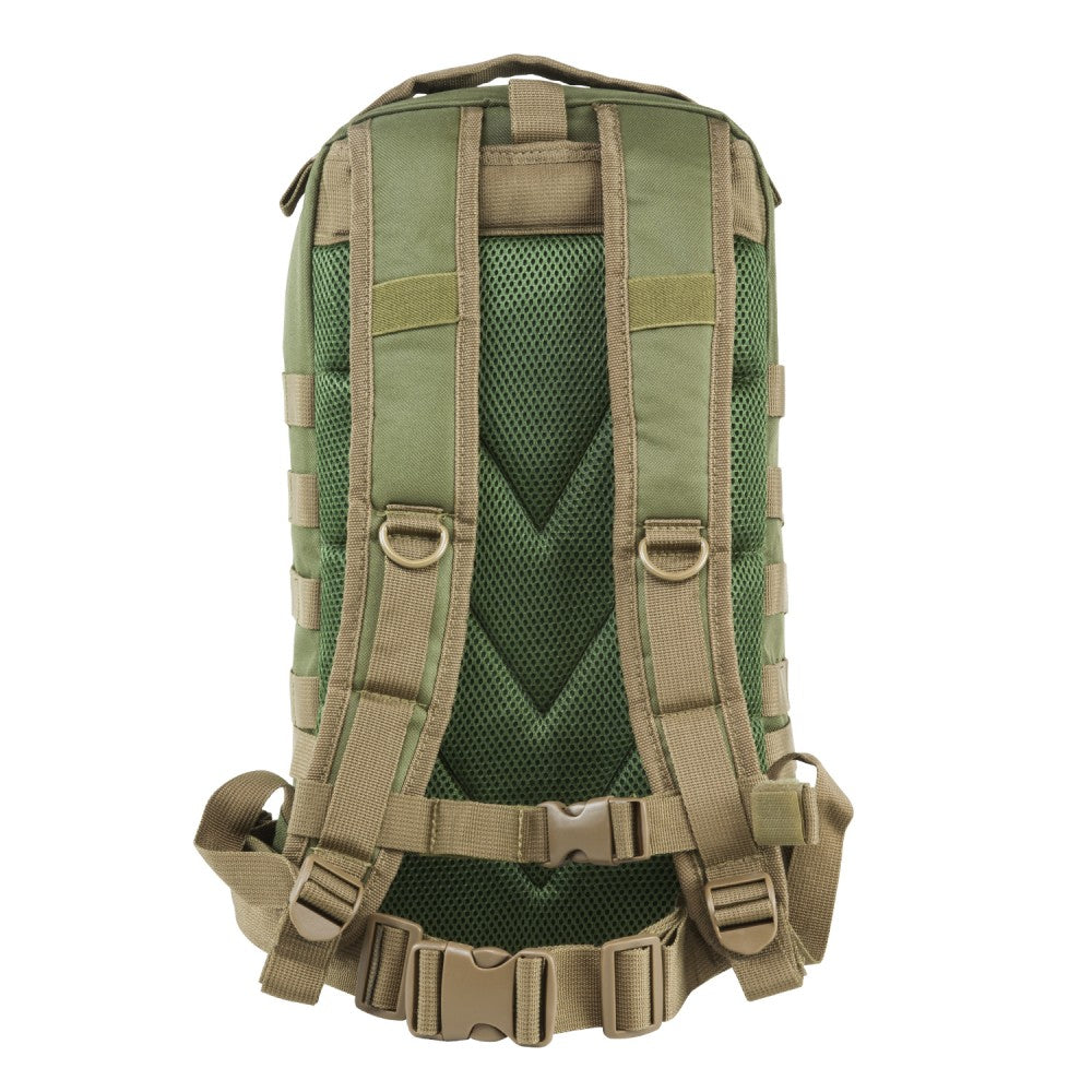 Small Backpack - Green w/Tan Trim