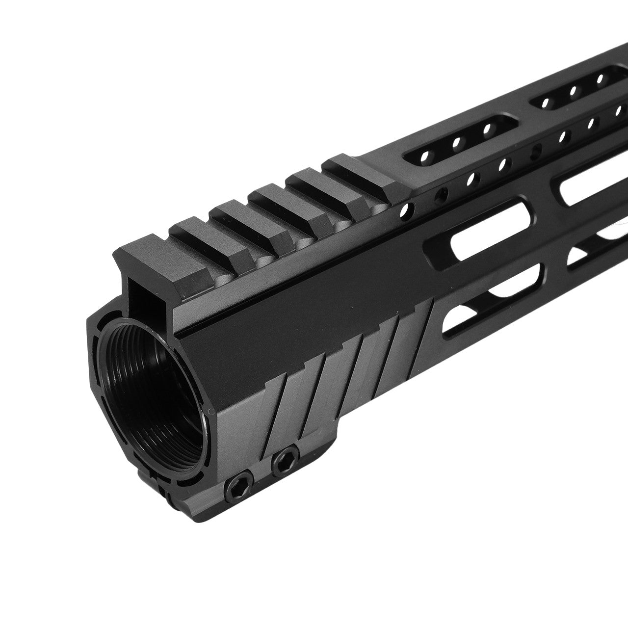 AR-15 Ultra-Lightweight Minimalist Free Float Handguard – Partial Top Rail, M-LOK (K-Style)