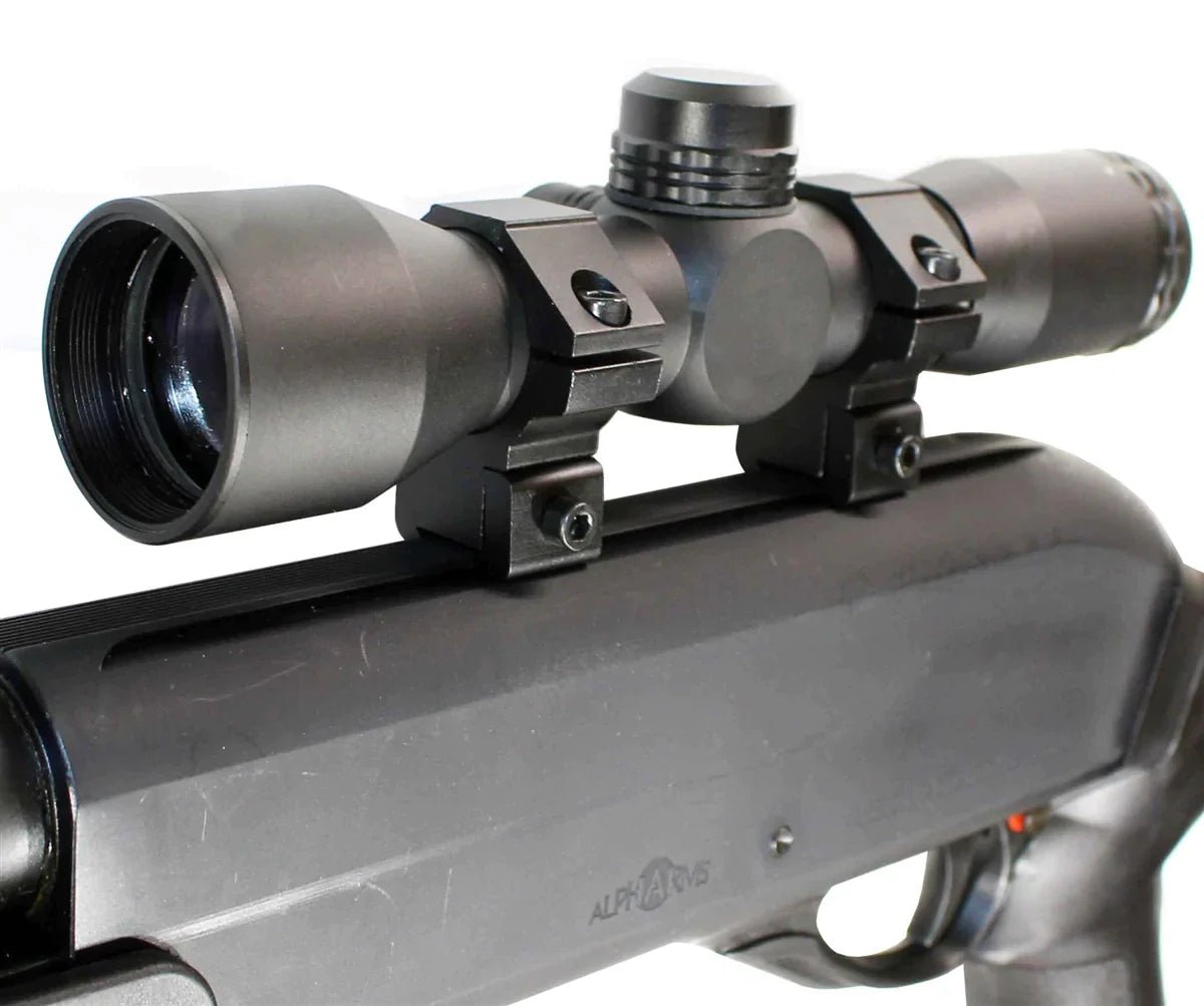 Crosman Valiant air rifle scope sight 4x32 dovetail rail system aluminum black hunting. - TRINITY SUPPLY INC