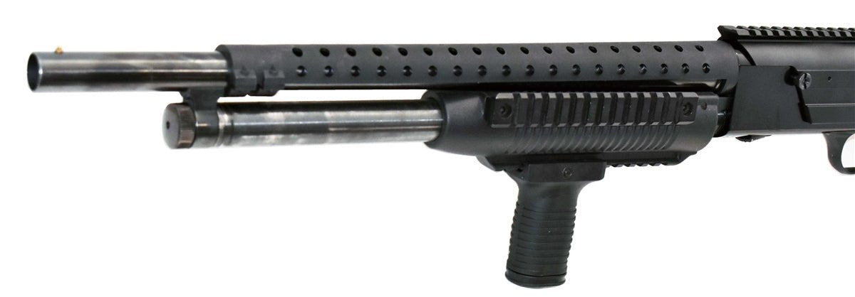 Mossberg Maverick 88 12 gauge forend pump and tactical grip combo black hunting tactical home defense. - TRINITY SUPPLY INC