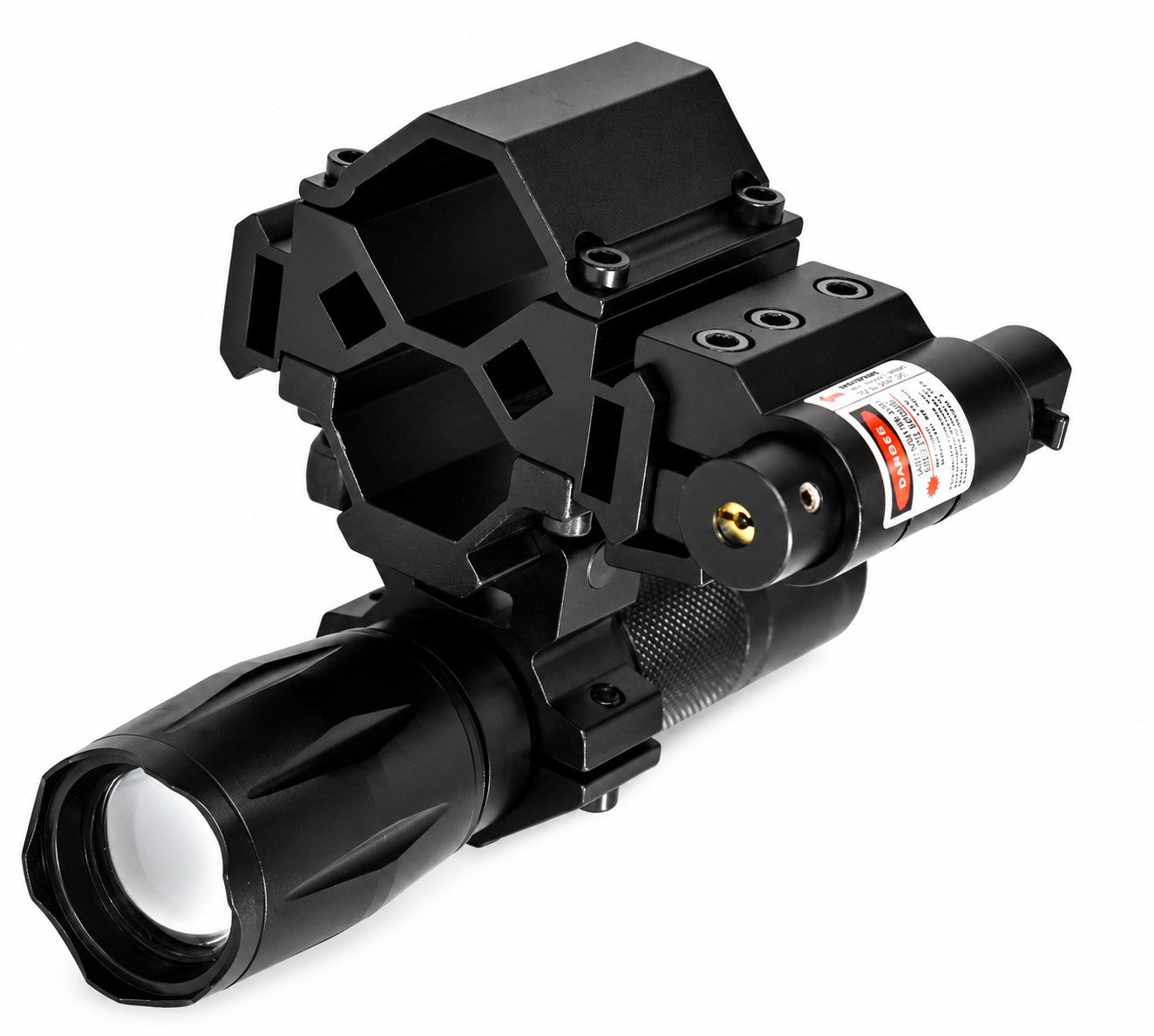 12 Gauge Shotgun Magazine Tube & Barrel Mount – Triple Picatinny Rail Aluminum Accessory Adapter