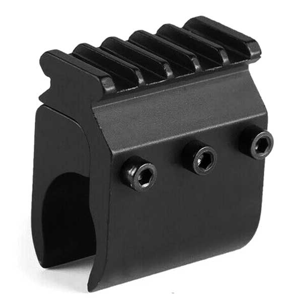 Remington 870 20 gauge magazine tube mount picatinny rail aluminum black. - TRINITY SUPPLY INC