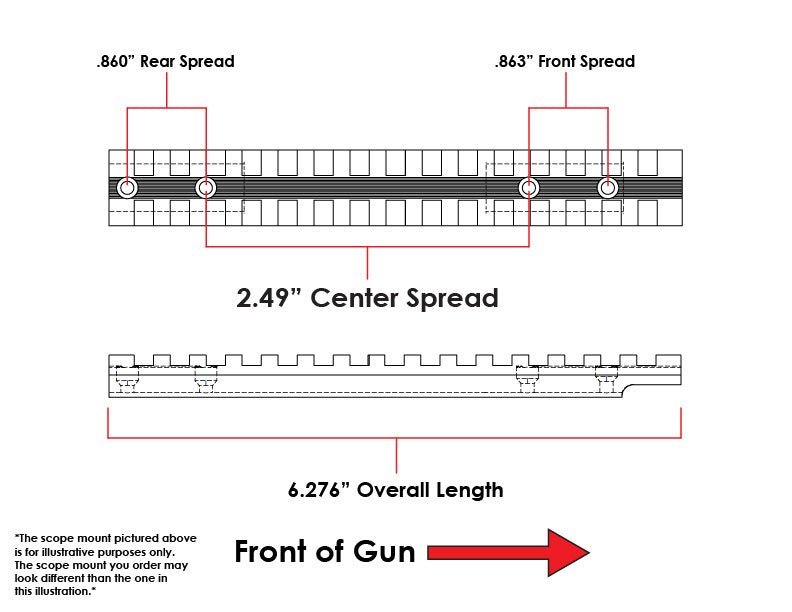 Tactical 4x32 Scope With Base Mount Compatible With Winchester SXP Defender 12 Gauge Pump. - TRINITY SUPPLY INC