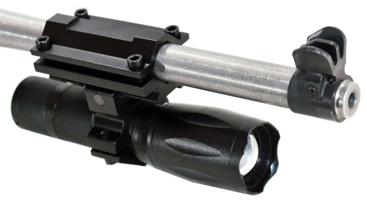 thumbnail interactive-video image 1 of Trinity 1200 Lumen Hunting Flashlight Kit With Mount For Mossberg Maverick 88 12ga 1 of 6