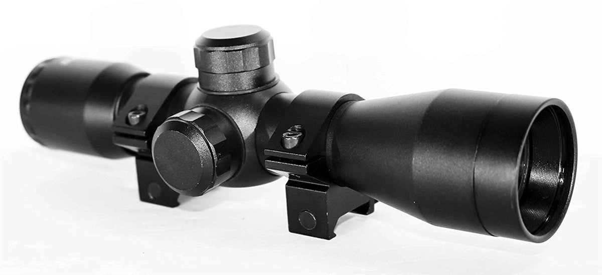 Trinity 4X32 Scope for Savage B22 Magnum FV-SR Picatinny Weaver Mount Adapter Aluminum Black rangefinder Reticle Hunting Optics Tactical Accessory Target Range Gear. - TRINITY SUPPLY INC