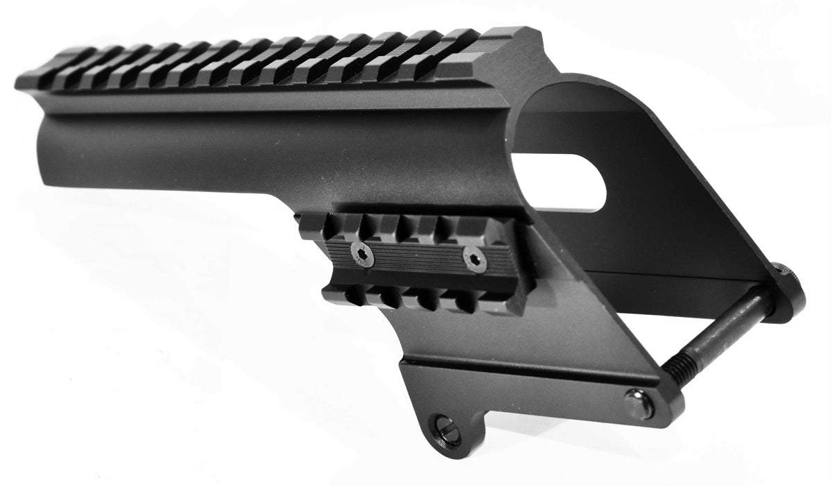 Trinity Saddle Mount With Shell Holder and Reflex Sight Combo Compatible With Savage Stevens 320 12 Gauge Pump. - TRINITY SUPPLY INC
