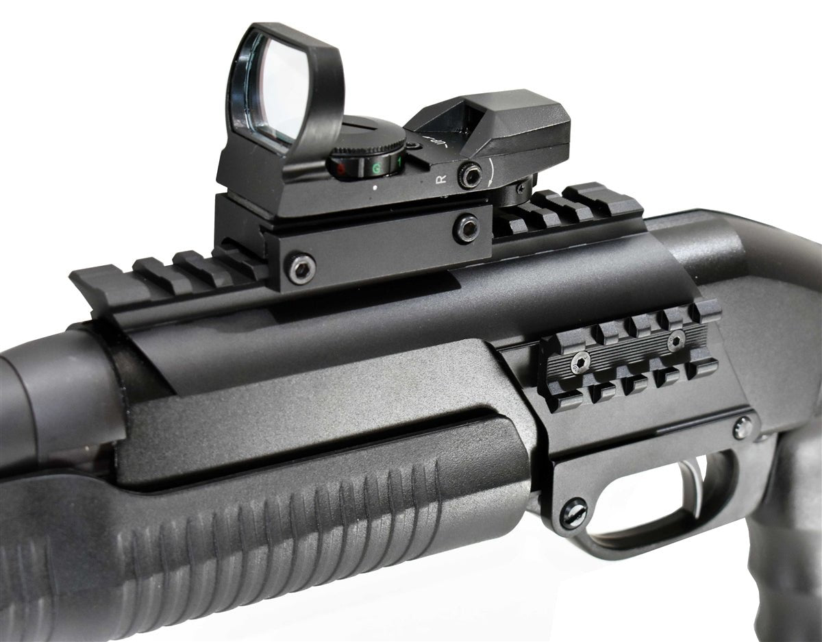 Trinity Saddle Mount With Side Rail Picatinny Style Base Adapter For Stevens 320 12 Gauge Pump. - TRINITY SUPPLY INC