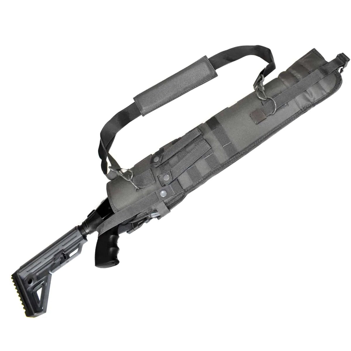 Calza Per Conservazione Armi Calza Per Fucile A Pompa In Silicone - Tourbon, Per Mossberg Shockwave 500/590, Nero, 27.5 Pollici Coprifucile Morbido In Cotone - Foto 14