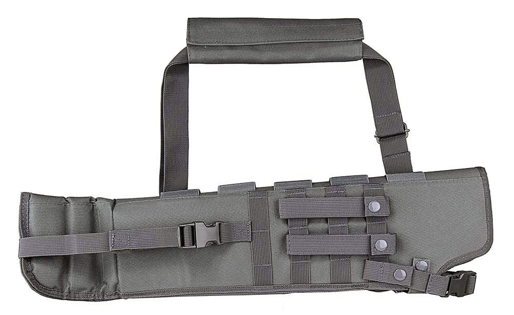 Trinity scabbard for mossberg 590® Shockwave Tactical case Hunting Storage Soft Range molle Holster Bag Shoulder Military Security ATV Horse Motorcycle Truck Quad Carry Padded Bag Gray 25 inches. - TRINITY SUPPLY INC