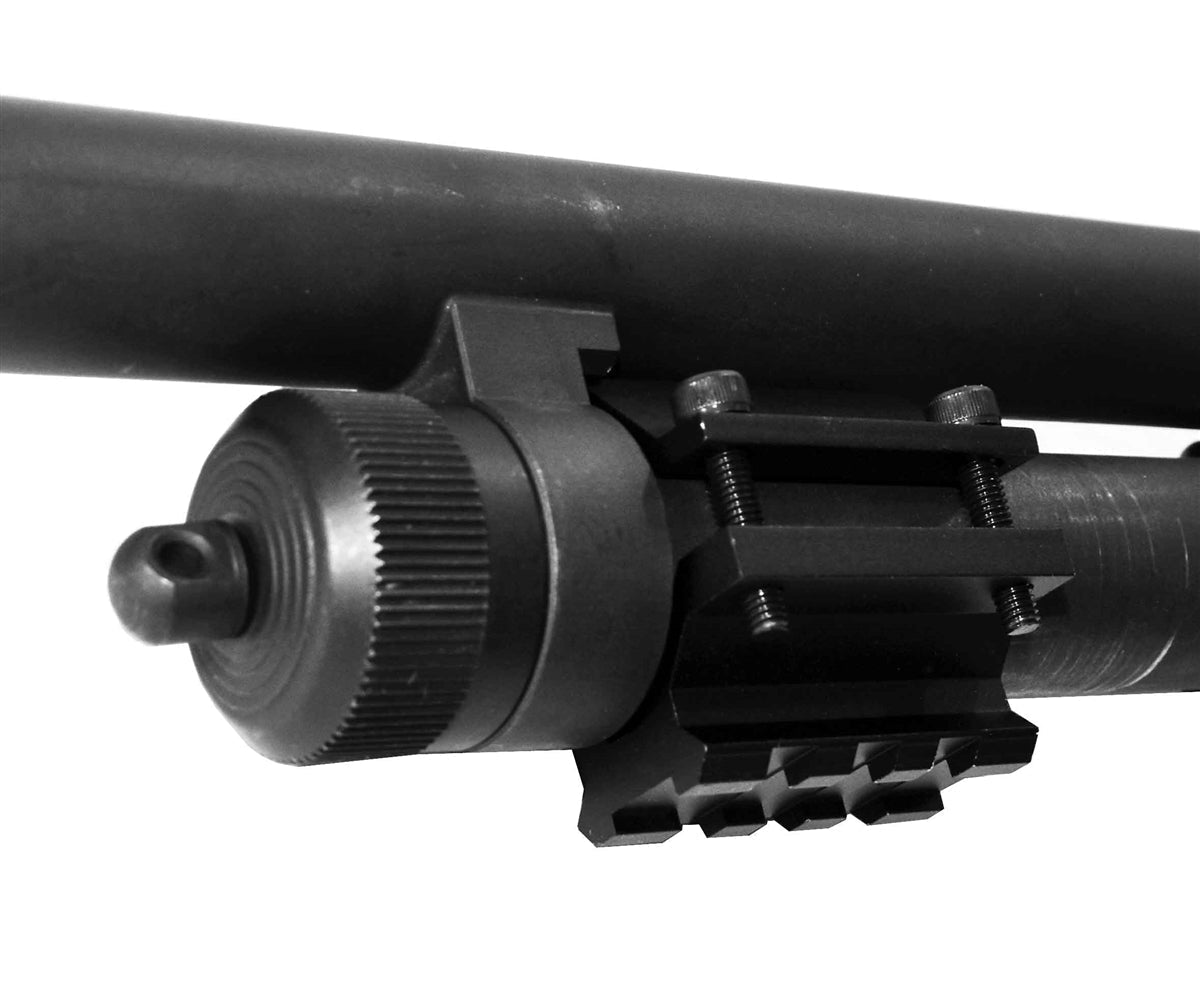 TRINITY Single Rail Mount for mossberg 590A1 12ga Picatinny Weaver Base Sporting Optics Mount Aluminum Black Hunting Accessory Tactical Home Defense. - TRINITY SUPPLY INC