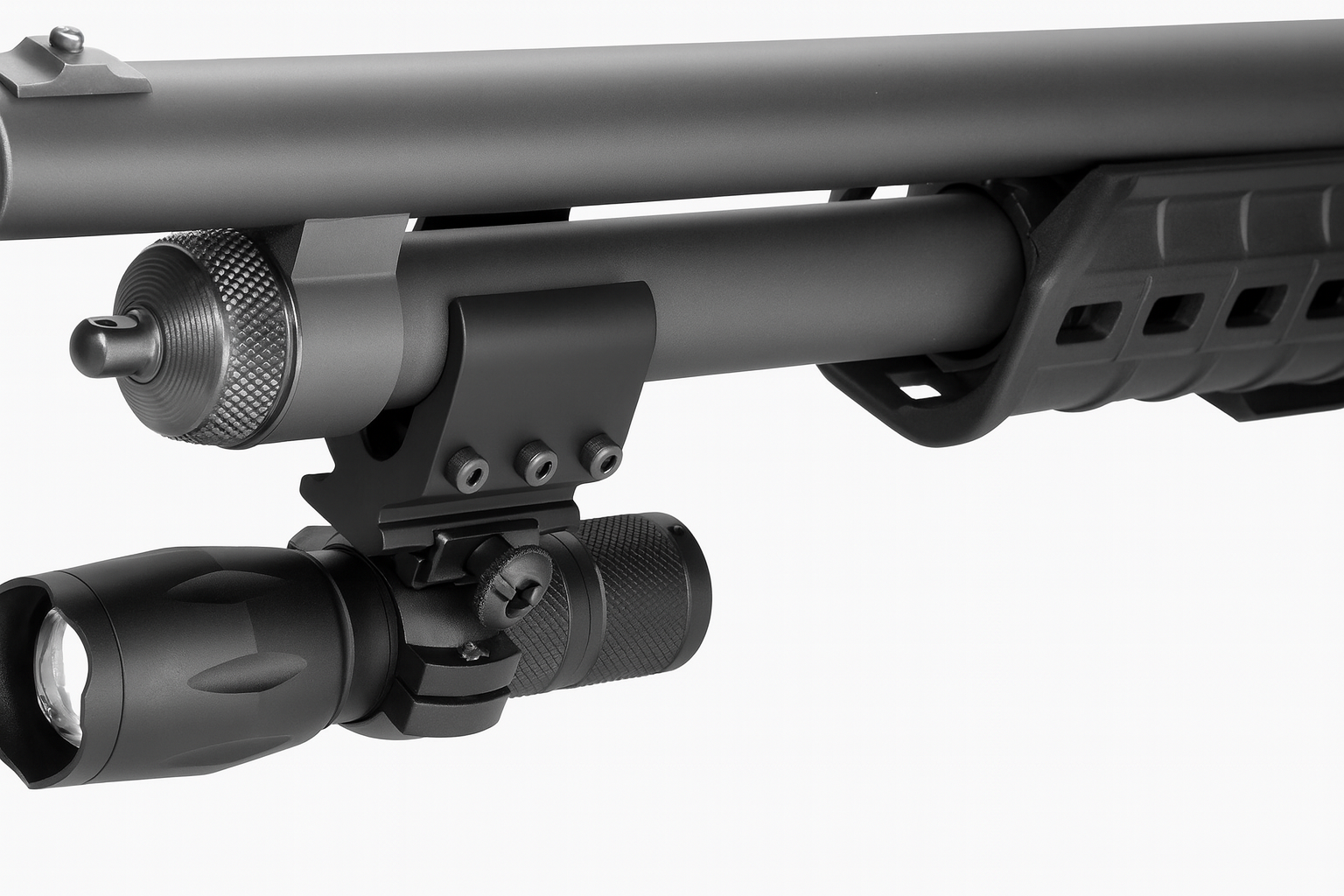 1000 Lumen Flashlight & Mount Combo for Winchester SXP Defender 12 Gauge | Aluminum | Black