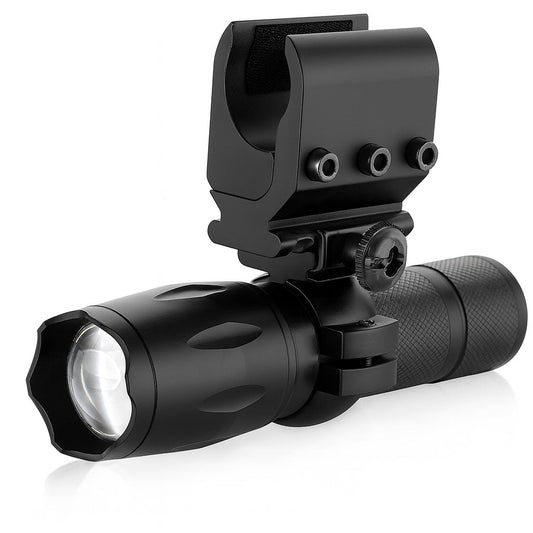 Savage Arms Model 320 20 Gauge Tactical Flashlight with Magazine Tube Mount – 1000 Lumen Shotgun Hunting Light Aluminum Black