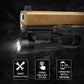 300 Lumen Tactical Flashlight Compatible with Glock G41 Gen4 – Quick Release Picatinny Rail Weapon Light