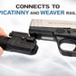300 Lumen Tactical Flashlight Compatible with Glock G41 Gen4 – Quick Release Picatinny Rail Weapon Light
