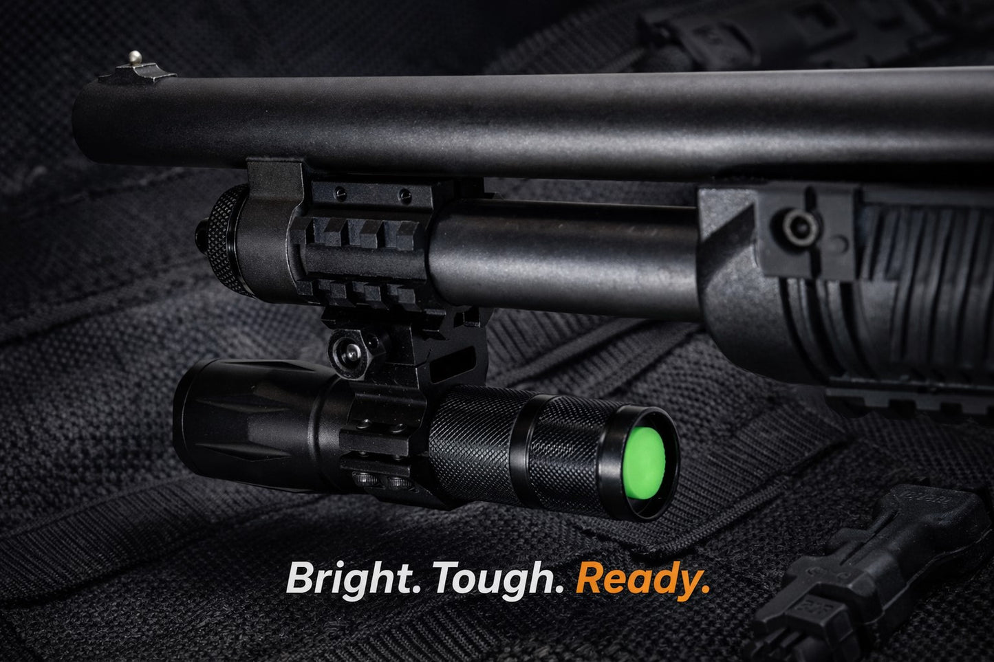 1000 Lumen Tactical Flashlight with Magazine Tube Mount Compatible with Winchester SXP Defender 12 Gauge Shotgun