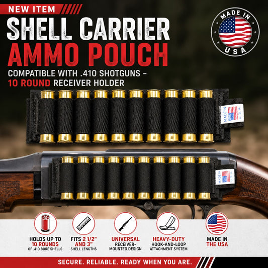 TRINITY 10 Round .410 Shell Carrier Ammo Pouch for Weatherby Orion SxS