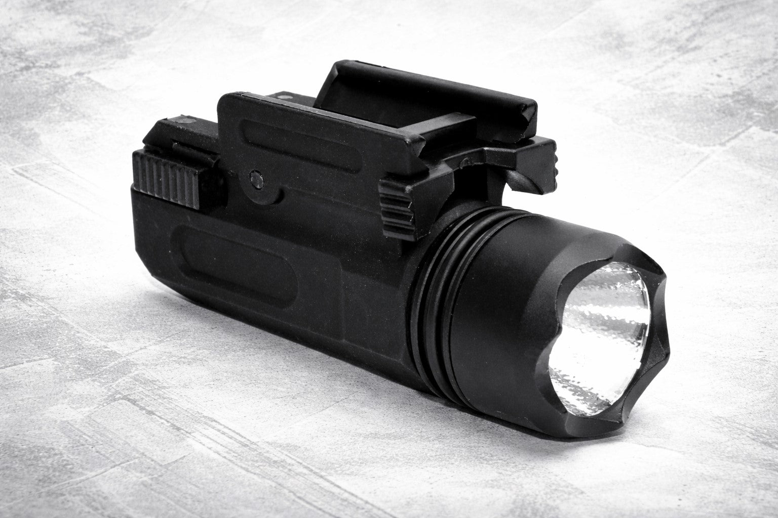 300 Lumen Tactical Flashlight Compatible with Glock G41 Gen4 – Quick Release Picatinny Rail Weapon Light