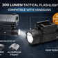 300 Lumen Tactical Flashlight Compatible with Glock G41 Gen4 – Quick Release Picatinny Rail Weapon Light