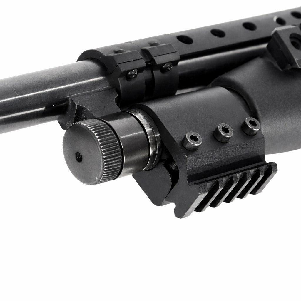 TRINITY Tactical Picatinny Rail Mount Adapter Compatible with Stevens 320 12 Gauge – Aluminum Barrel Magazine Tube Mount Black