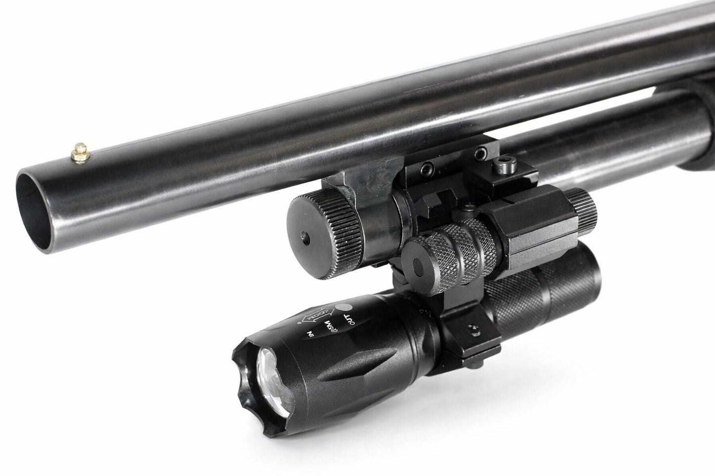 TRINITY 1000 Lumen Flashlight Red Laser Combo for Stoeger P3000 12 Gauge Pump Shotgun Rail Mount