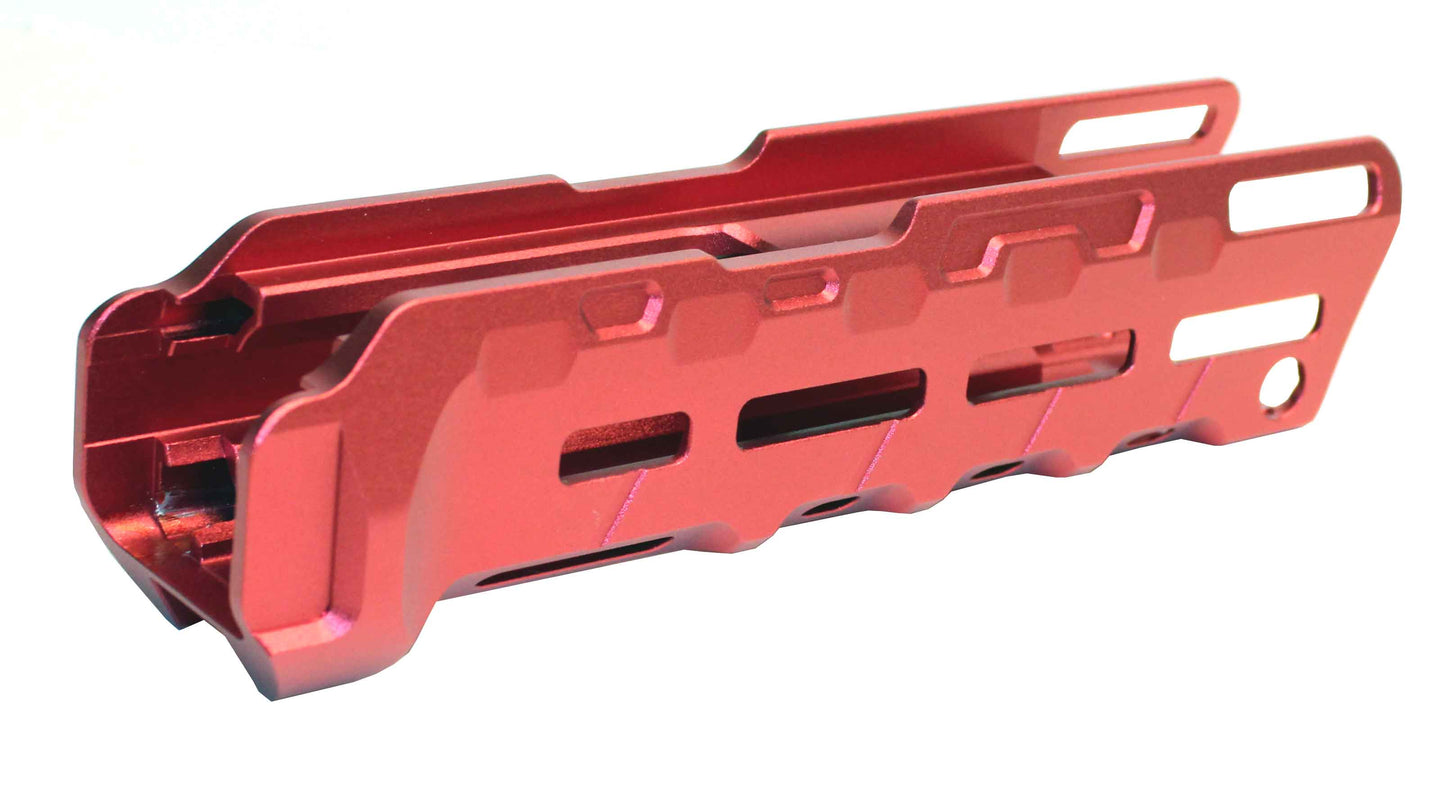 TRINITY Tactical Forend Pump and saddle mount combo aluminum red compatible with Remington 870 12 Gauge.
