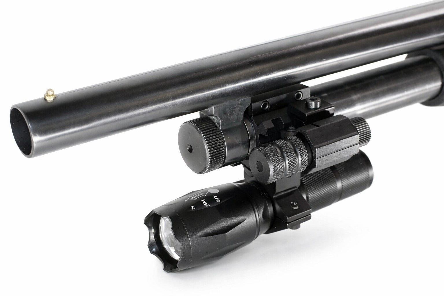 TRINITY 1000 Lumen Shotgun Flashlight & Red Laser Sight Kit Compatible With Mossberg 500 12 Gauge Picatinny Barrel Mount