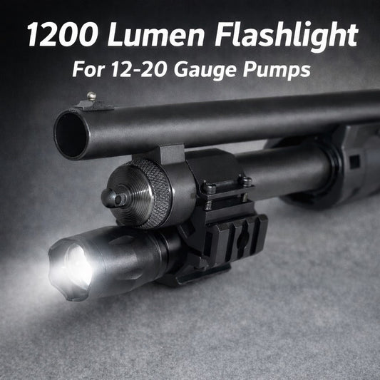 1200 Lumen Shotgun Flashlight with Mount – CREE LED, Picatinny / Weaver Compatible