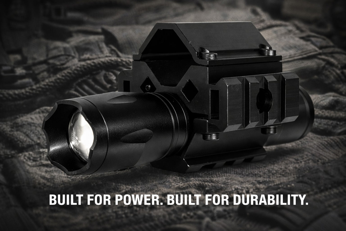 1200 Lumen Tactical Flashlight with Mount – Compatible with 20 Gauge Pump