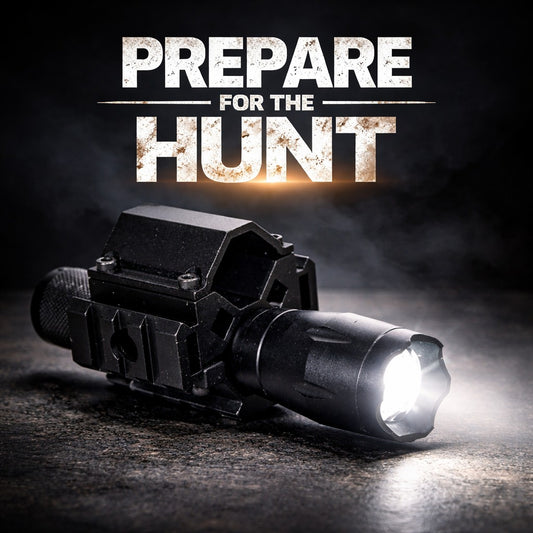 1200 Lumen Tactical Flashlight with Mount – Compatible with 20 Gauge Pump