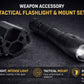 1200 Lumen Tactical Flashlight with Mount – Compatible with 20 Gauge Pump