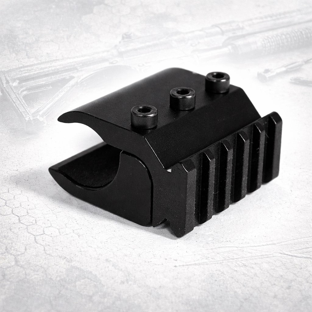 TRINITY Tactical Picatinny Rail Mount Adapter Compatible with Stevens 320 12 Gauge – Aluminum Barrel Magazine Tube Mount Black
