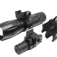 Tactical flashlight with red laser combo compatible with 20-gauge pumps.