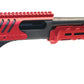 TRINITY Tactical Forend Pump and saddle mount combo aluminum red compatible with Remington 870 12 Gauge.