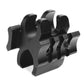 Tactical flashlight with red laser combo compatible with 20-gauge pumps.