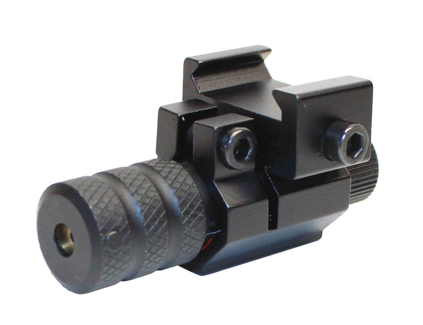 Tactical flashlight with red laser combo compatible with 20-gauge pumps.