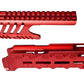 TRINITY Tactical Forend Pump and saddle mount combo aluminum red compatible with Remington 870 12 Gauge.