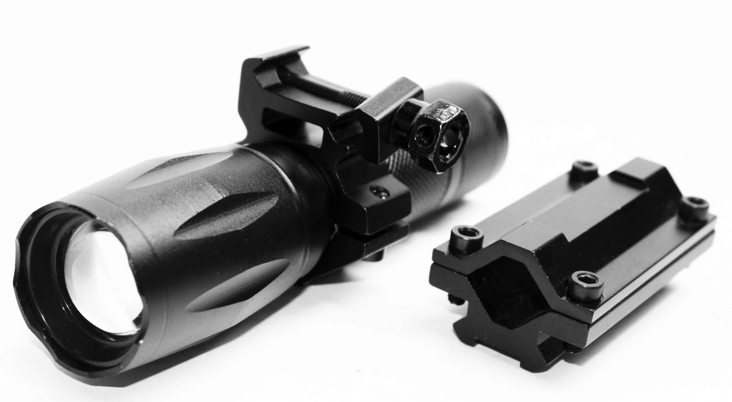 Tactical 1000 Lumen Flashlight With Mount For Henry U.S Survival Rifle.