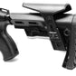 Mossberg 500 12 gauge collapsible stock Apache style black.