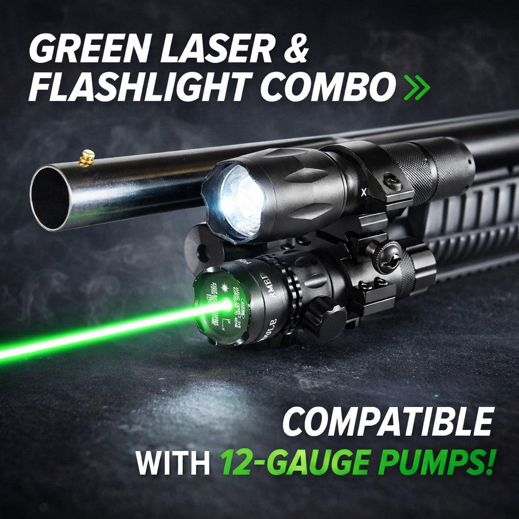 Green Laser Sight And Flashlight Combo Compatible With Hatsan Escort W