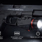 300 Lumen Tactical Flashlight with Red Laser Combo – Picatinny Rail Compatible Handgun Light