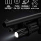 1000 Lumen Shotgun Flashlight with Tube Mount Compatible With Benelli M4 12 Gauge